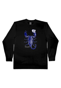 blue scorpion long sleeve tee